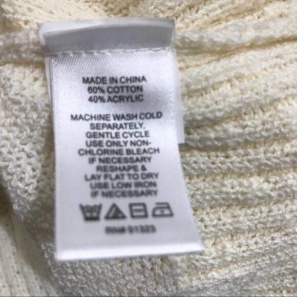 NWT 1. STATE Retro Sweater Antique White Lightweight Neutral S Small - Picture 10 of 10